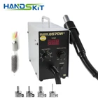 Паяльная станция Quick 857DW +, регулируемая паяльная станция с тепловоздушным пистолетом, 580 Вт, паяльная станция SMD