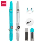 Симпатичный компас Deli для школы, из цинкового сплава, стальной Компас для рисования, математические геометрические инструменты, школьные принадлежности для учеников