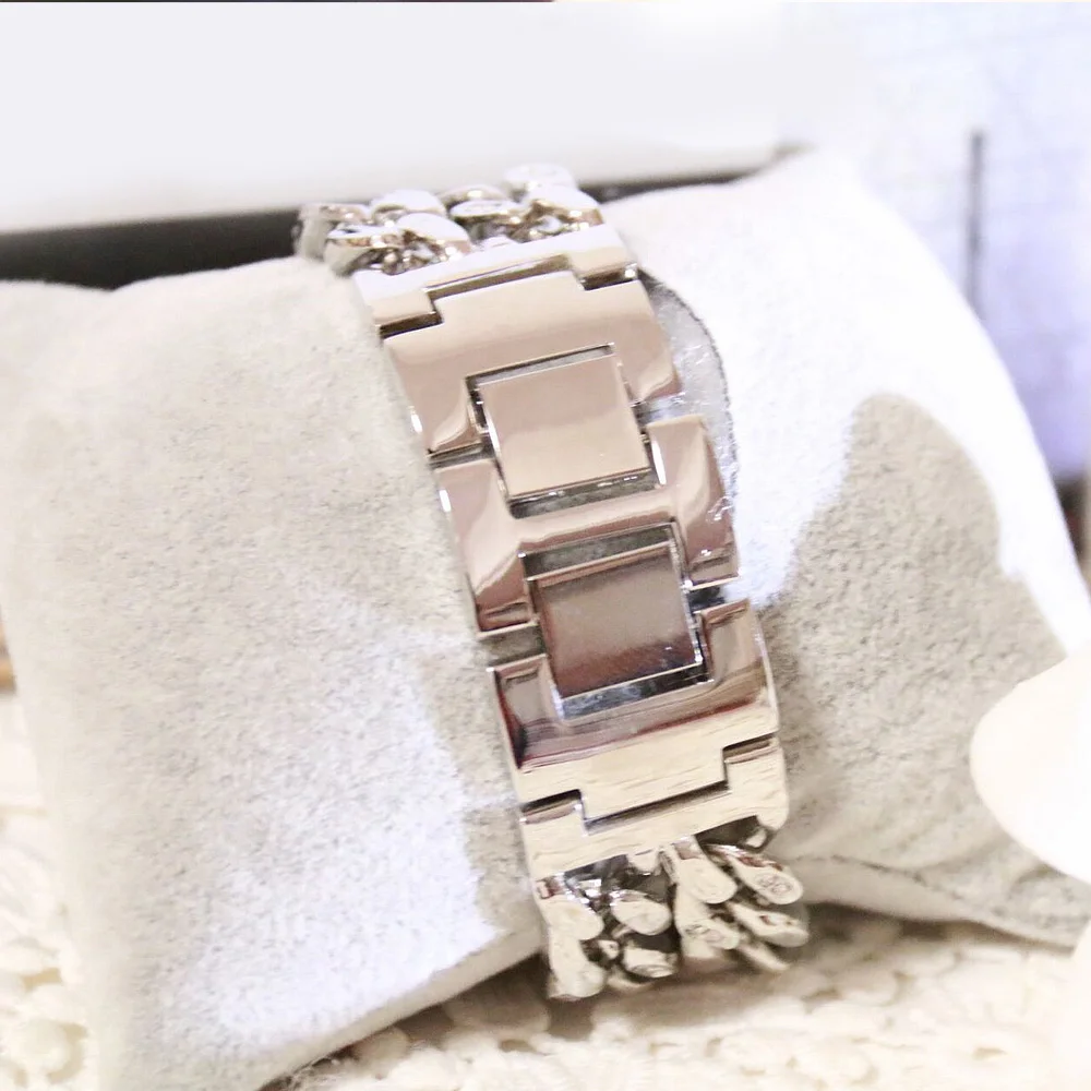 

Luxury Brand Elegant Fashion Leisure Quartz Watches Silver Metal Stainless Steel Dress Women's Wrist Watch Relogio Feminino