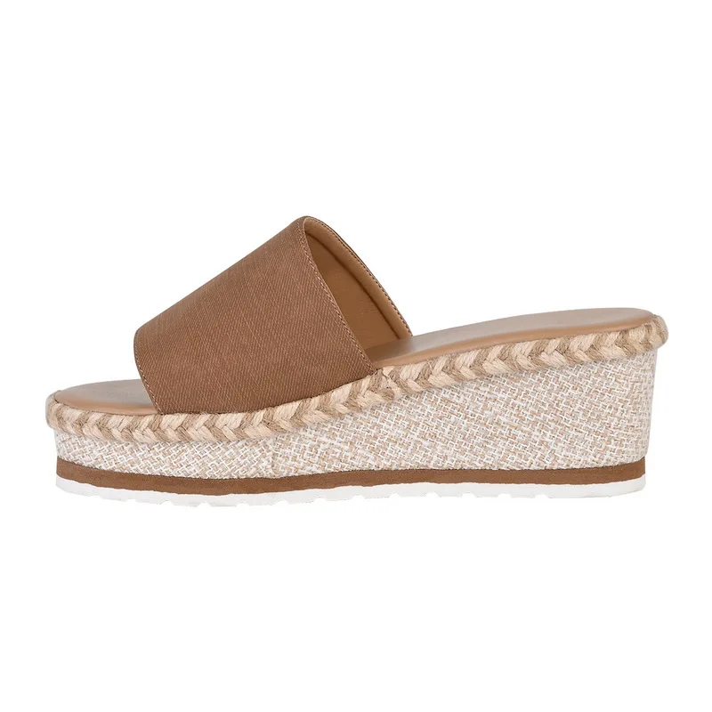 

1 Day Ship Platform Wedges Slippers Women Sandals 2021 New Female Shoes Fashion Heeled Shoes Casual Summer Slides Slippers Women
