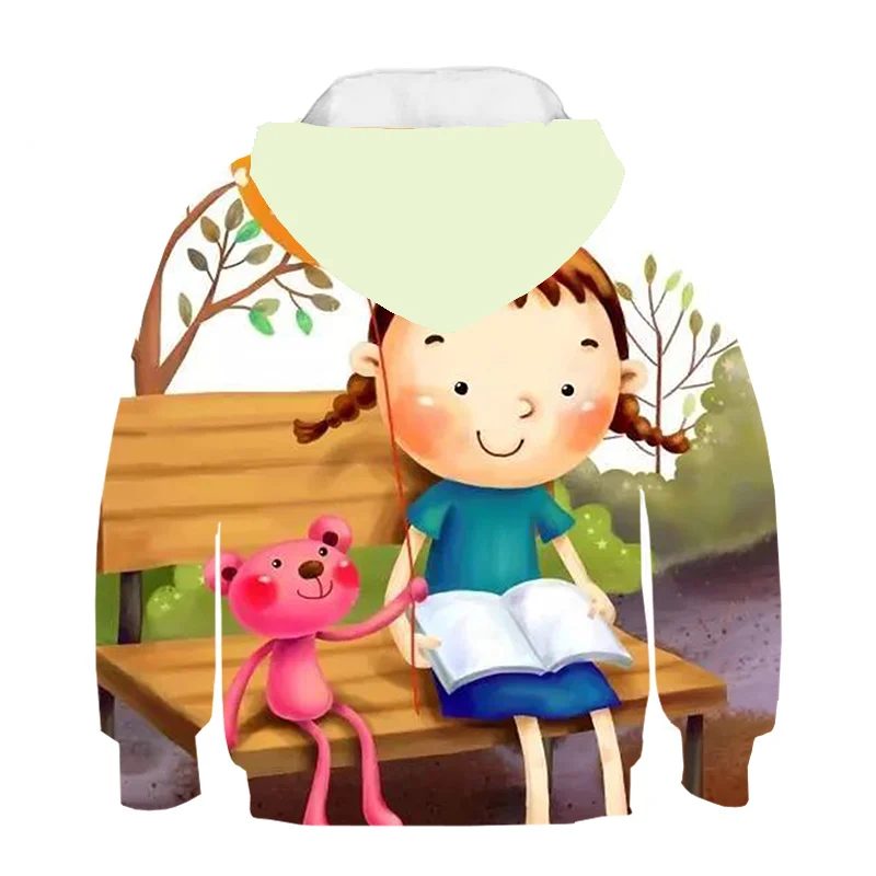 

Girls Clothing Anime Cartoon Girl 3D Printed Hoodies 2021 New Girls Long Sleeve Sweatshirts Casual Funny Hip Hop Streetwear Top