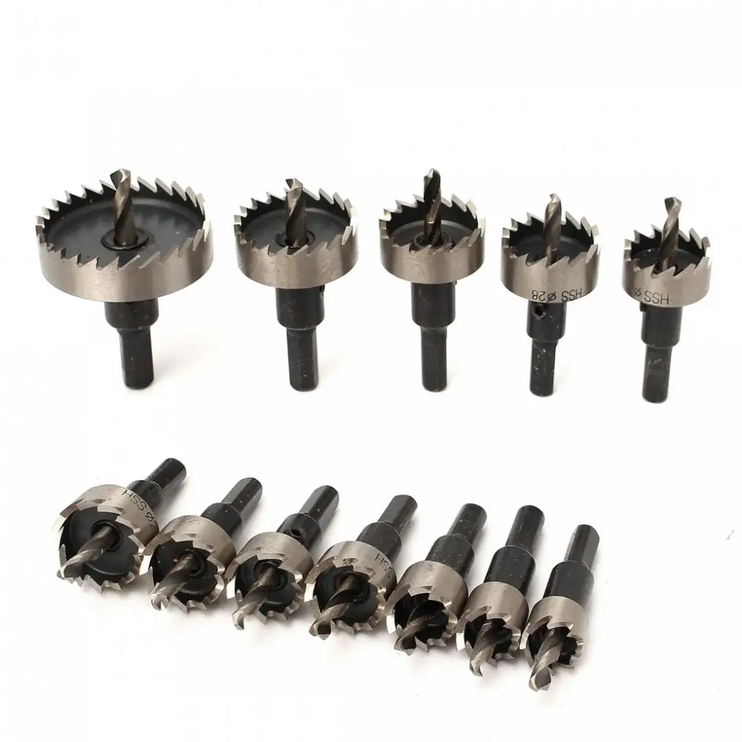 

12pcs 15-50mm HSS Hole Saw Cutter HSS Drill Bits Set