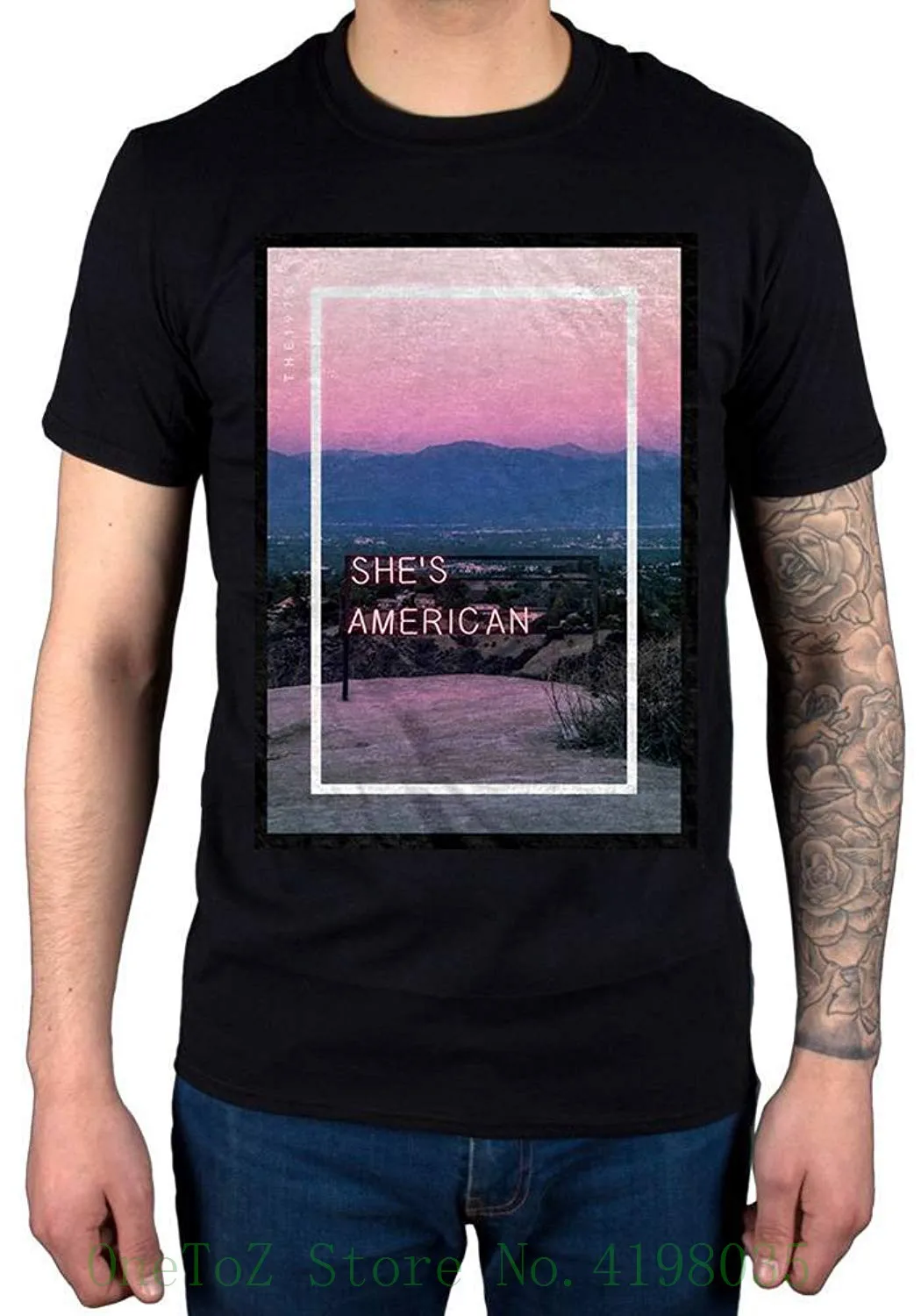 Официальная Американская футболка She's American хипстерская брендовая Футболка