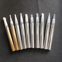 10pcs 3ml refillable twist pen empty essence emulsion packaging cosmetic container nail polish liquid lip gloss tube with brush