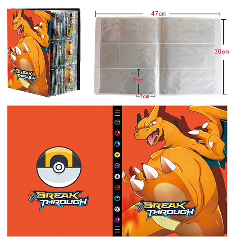 &Aacute;lbum de tarjetas de juego de Pokemon, carpeta de tarjetas de Anime, soporte para coleccionistas, carpeta de capacidad, juguetes Pok&eacute;mon para regalos, Chico, 432 Uds.-2
