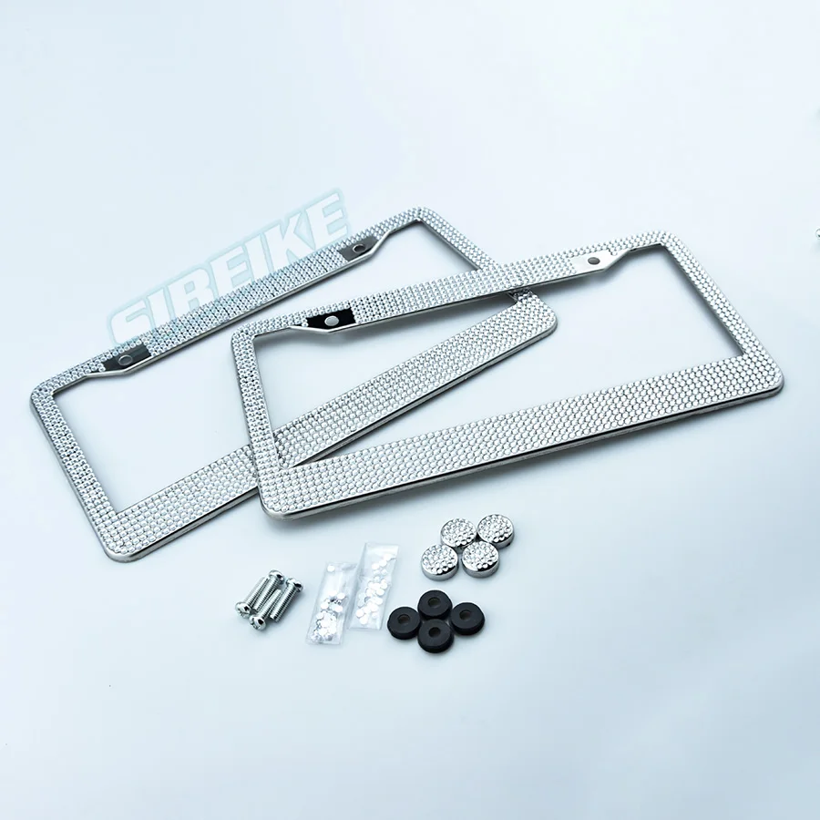 Рамка для номерного знака с кристаллами девочек 2 шт. | Автомобили и мотоциклы