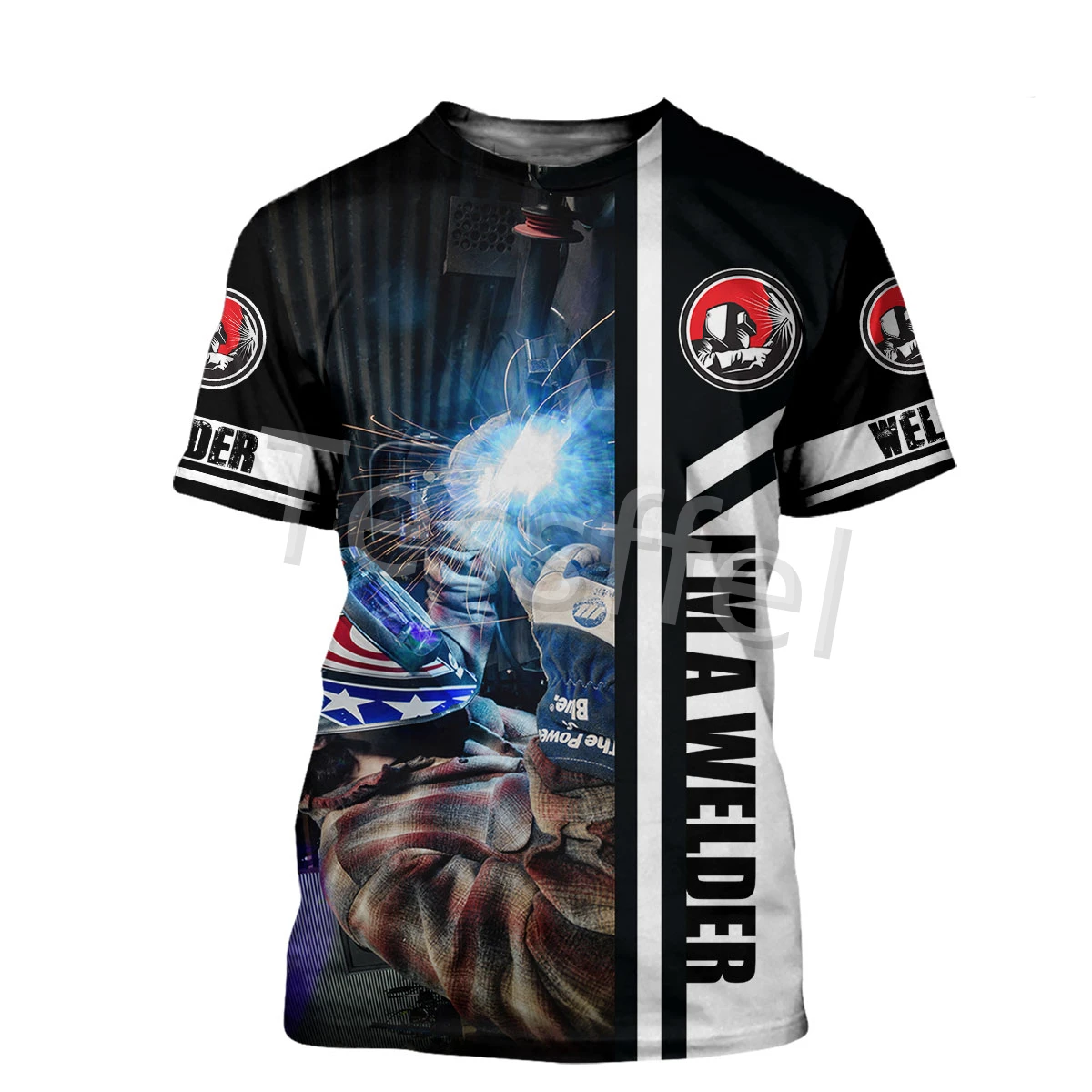 

Tessffel Professional Welder 3D Printed New Harajuku T-shirt Summer Streetwear Men and Women Top Short Sleeve Style-9