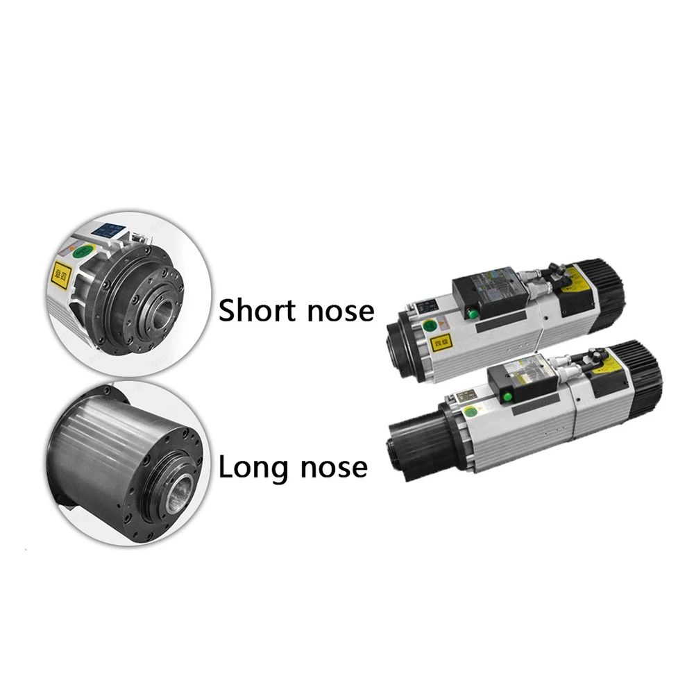 9KW с воздушным охлаждением мотор шпинделя 220 V/380 V 12000~ 24000rpm 6.4Nm 22A короткий/длинный головной шпиндель мотор с ЧПУ