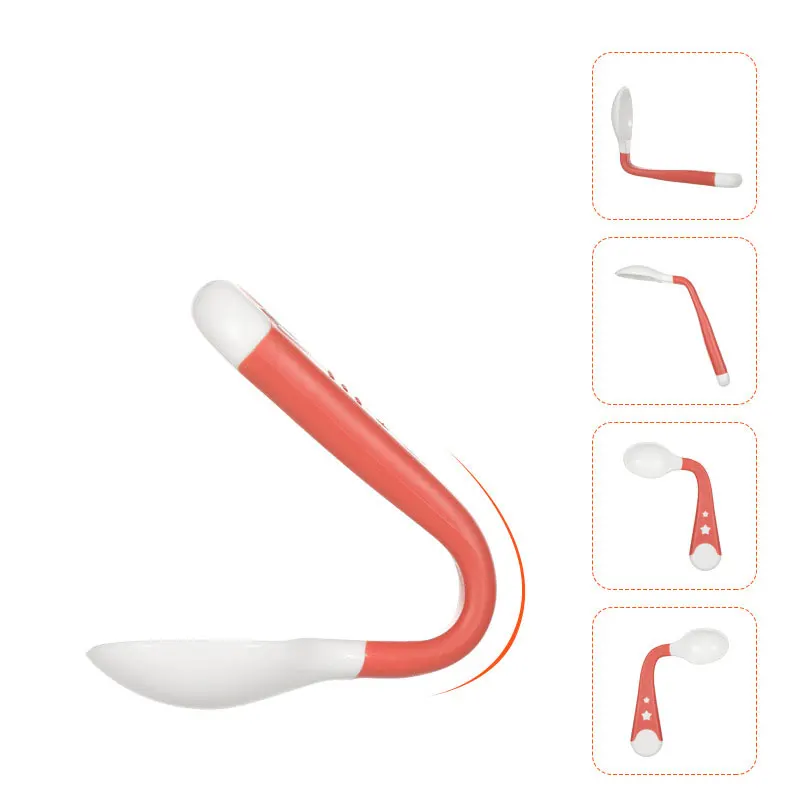 2 шт. Гибкая бутылочка для кормления ребенка набор ложка и вилка детей ясельного