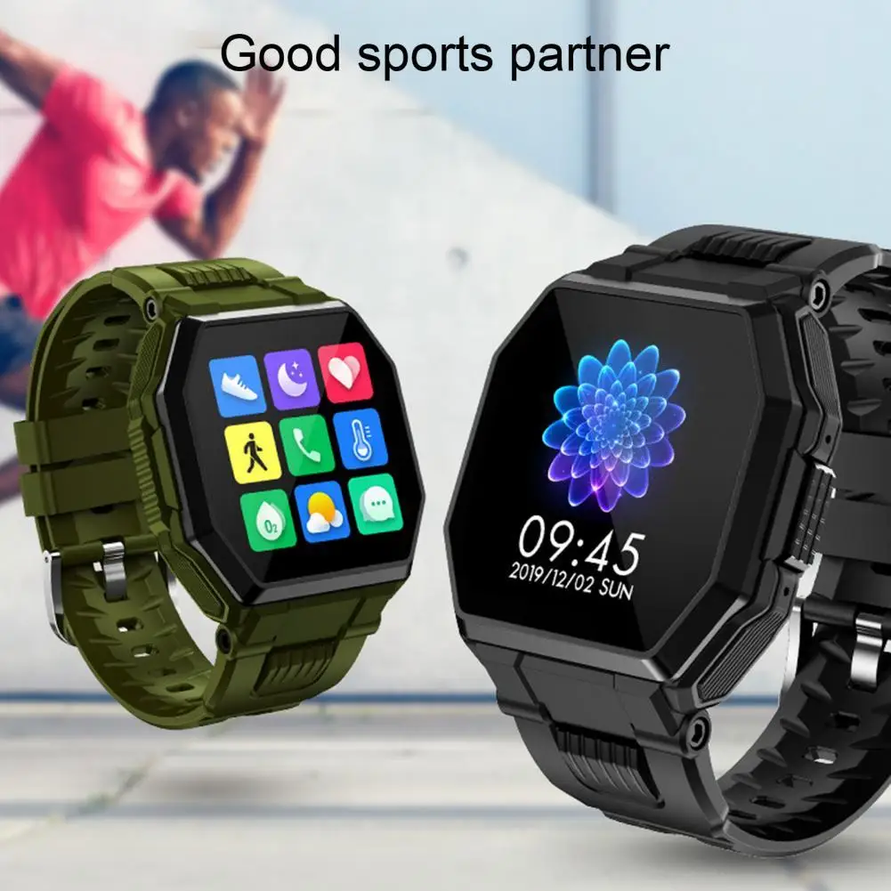 

Aygo S9 Smart Watch IP67 Waterproof Heart Rate Blood Pressure Monitor 1.54 Inch Full Touch Clock Sport Bracelet for Outdoor