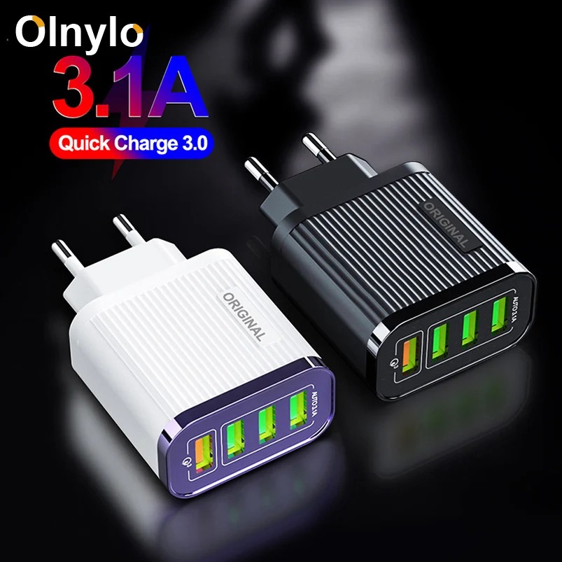 Сетевое зарядное устройство с USB портами и поддержкой быстрой зарядки|Зарядные