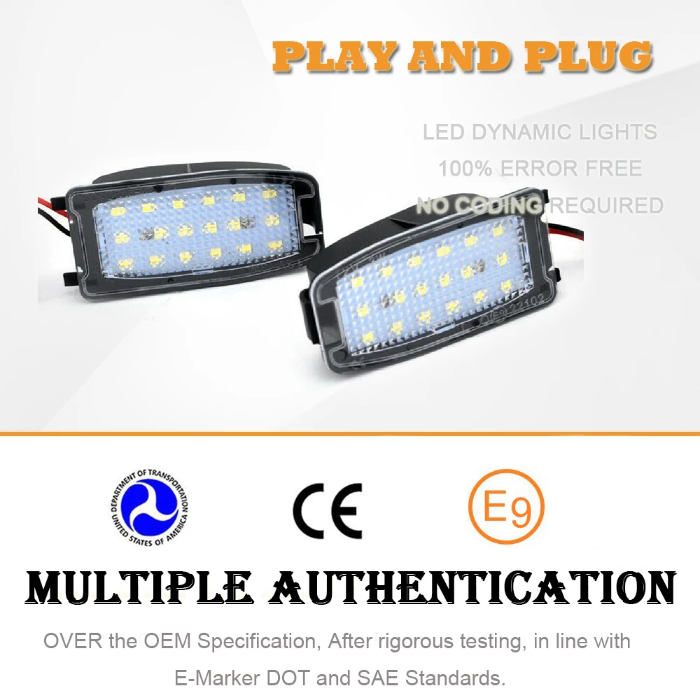 2 шт. 6000K белый светодиодный светильник с боковым креплением Reariew для Land Rover Discovery 4