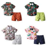 2 piece sets summer boys beach suits high quality shirts shorts childrens clothing kids clothies fashion casual suits 2of7 years
