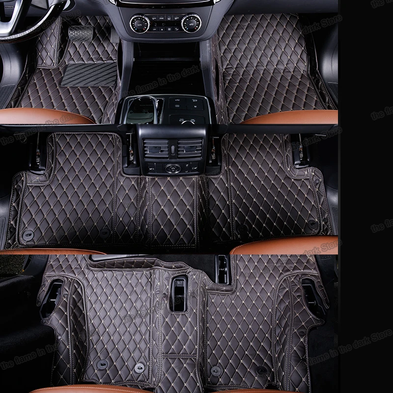 

Кожаные автомобильные коврики в салон для mercedes benz x166 2013 2014 2015 2016 2017 2018 2019 gl gls 350d 500 550 63 ковер автомобильные аксессуары ковер