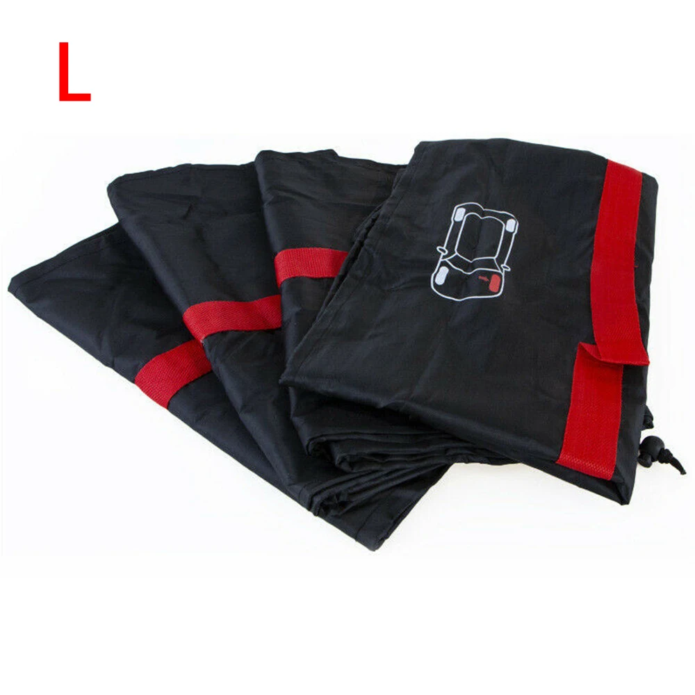 

Универсальный 4 шт. чехол для запасного колеса автомобиля, водонепроницаемый регулируемый сезонный мешок для хранения шин, пылезащитный чехол для защиты колес