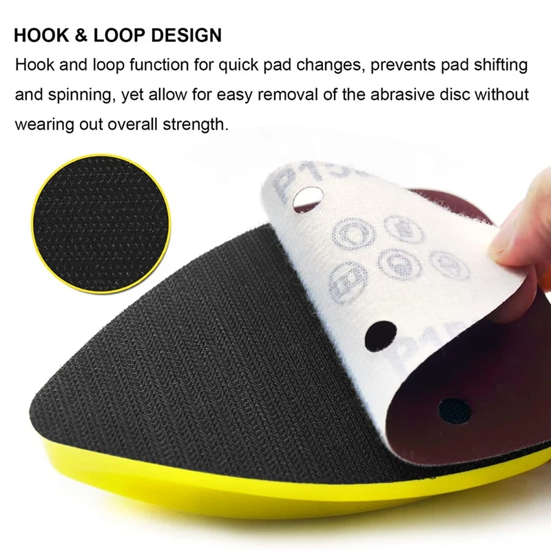 

2Pcs 140mm Hand Detail Sander Block Hand Sanding Pads No-Slip Mouse Hook and Loop Sanding Blocks for Mouse Sandpaper