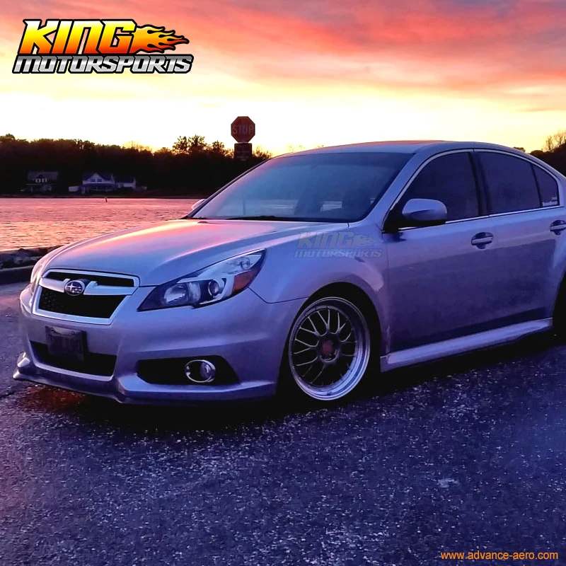 Спойлер для переднего бампера Subaru Legacy SM подходит 13 14 полиуретан (ПУ)|bumper lip spoiler|front