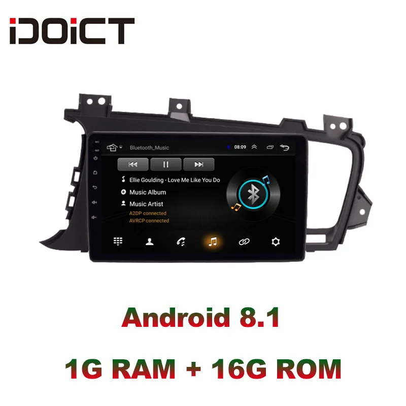 Автомобильный DVD-плеер IDOICT Android 8 1 GPS-навигация мультимедиа для KIA optima K5 радио 2011-2015