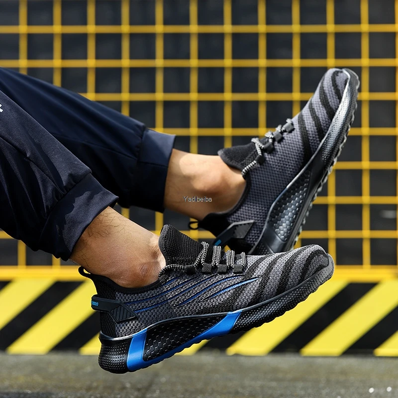 Мужская Рабочая защитная обувь рабочие кроссовки с защитой от проколов