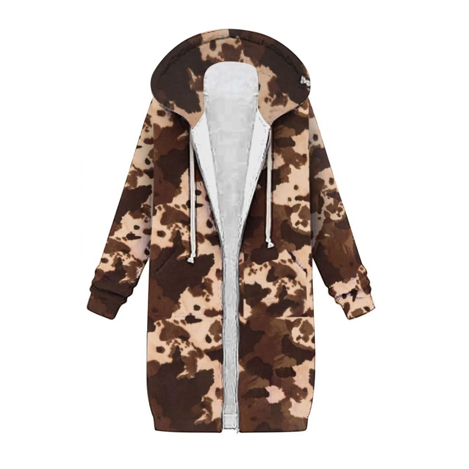 

Women's Thickened Overcoat Plus Size Camouflage Print Long Sleeve Winter Hoodie Snow Coat Jacket Outwear with Winter Jacket