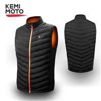 kemimoto electric heated vest heating waistcoat usb thermal warm cloth feather winter jacket riding motorcycle