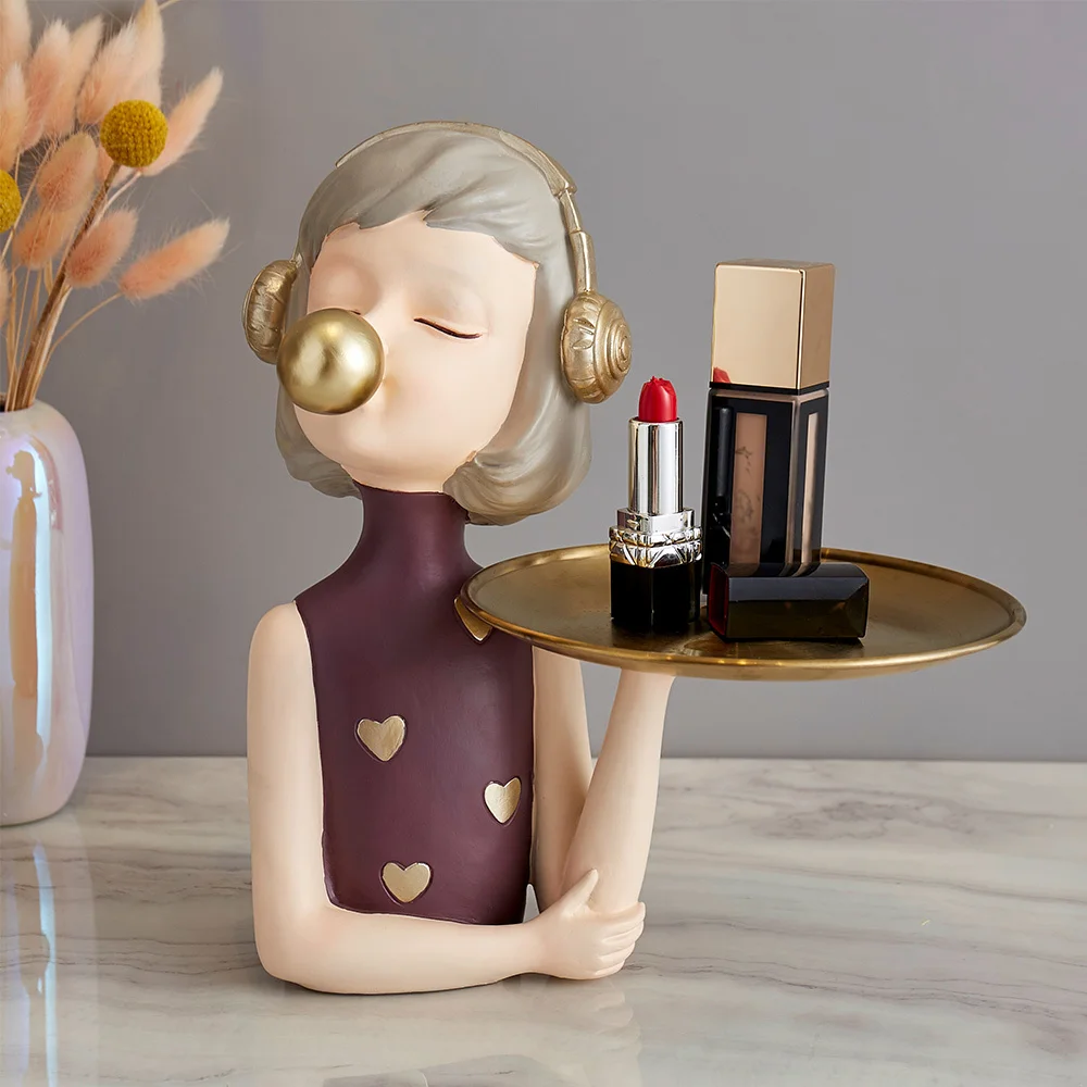 

Nordic Statues for Decoration Bubble Girl Desktop Decoration Sculpture Living Room Decoration Bedroom Accessories Home Decor