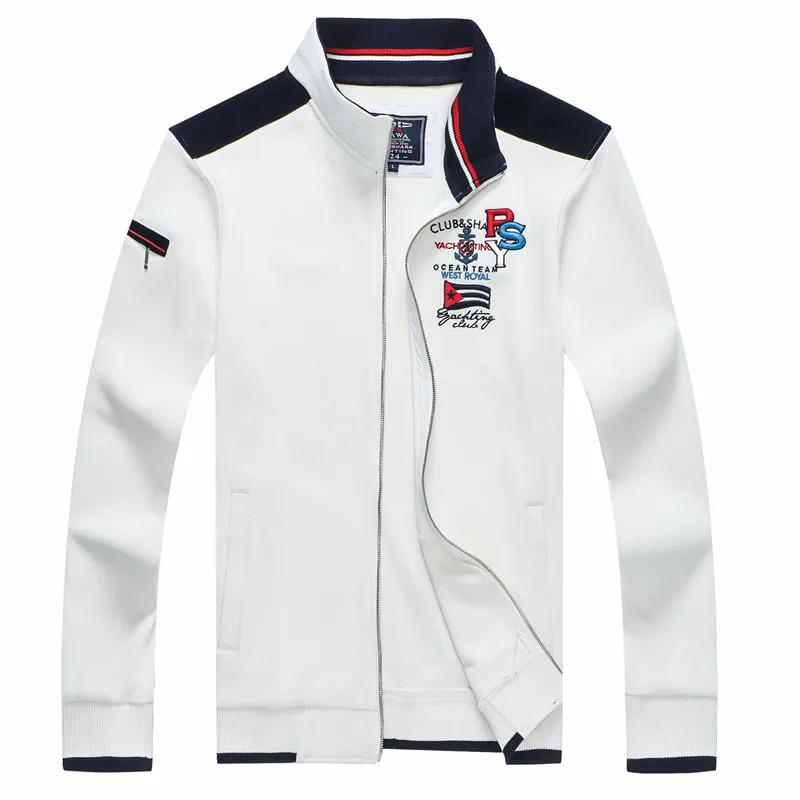 Бренд Tace& Shark, мужская куртка с вышивкой, chaqueta hombre, на молнии, модный и Повседневный свитер, пальто, doudoune homme, мужская куртка