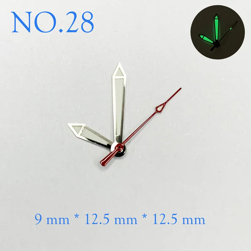 

NH35 NH36 Movement Pointer Watch Pointer Green Super Luminous Suitable For SEIK Parts For Wrist Watch Replace Accessories NO.28