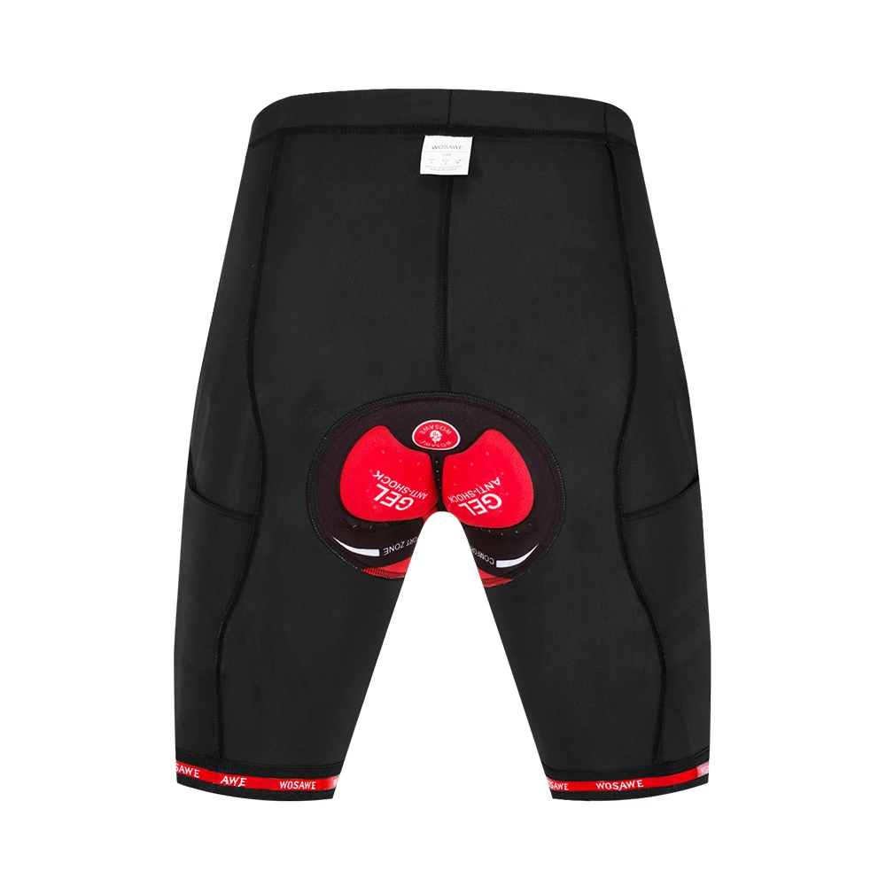 WOSAWE светоотражающие велосипедные шорты с 5D подкладкой ударопрочные для