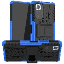 For Xiaomi Redmi Note 10 Pro Case Cover Anti-knock Heavy Duty Stand Holder Armor Bumper Silicone Phone Case Redmi Note 10 Pro
