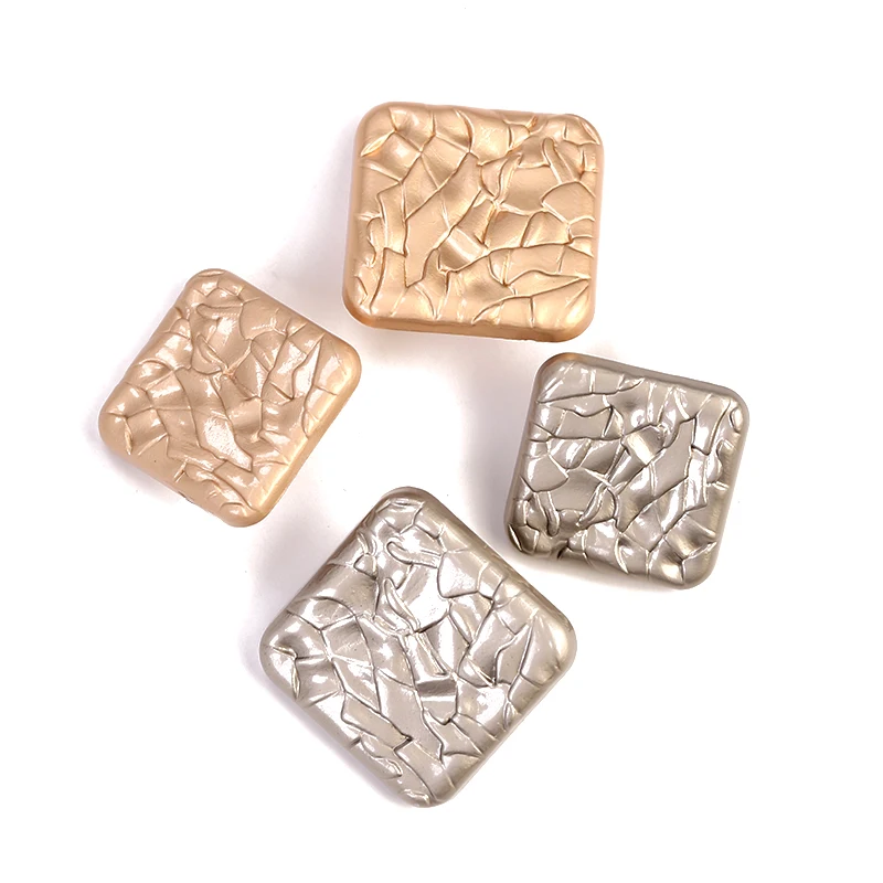 6 шт. квадратные металлические пуговицы для женской одежды мужская Пряжка