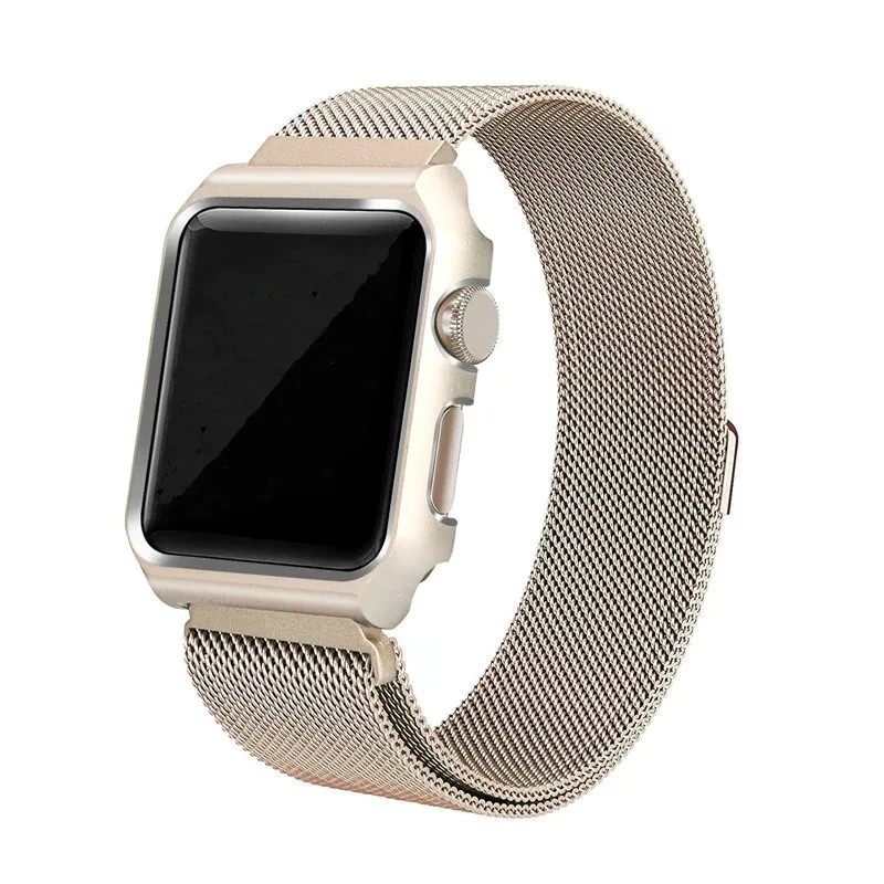 Ремешок для Apple watch 44mm One Body Milanese Loop Металл золотой|Смарт-аксессуары| |