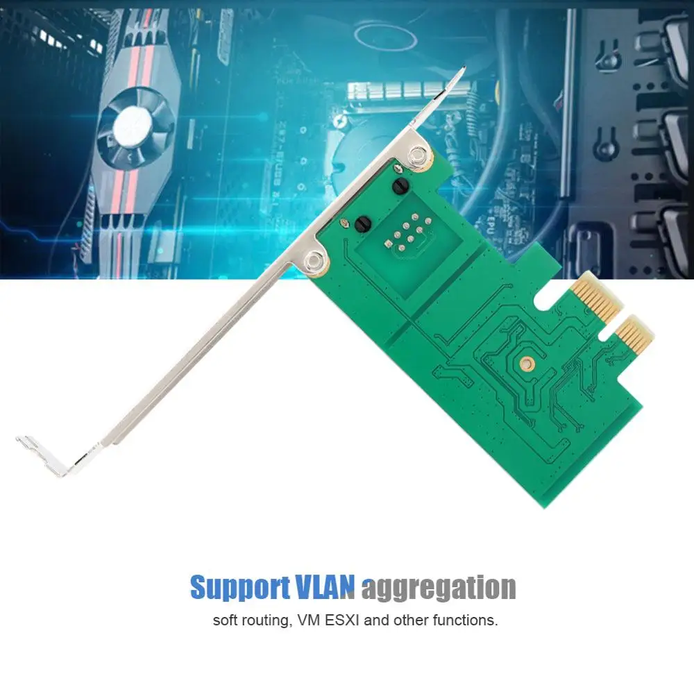 Настольный компьютер PCI E Gigabit LAN NIC Ethernet Сетевая карта для intel 82574L SU LI82574 M1|Сетевые