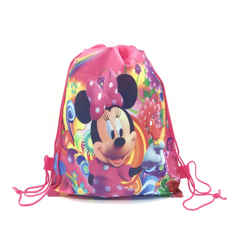 6 шт Disney и принтом в виде Минни Маус женские сумки для девочек школьные авоськи