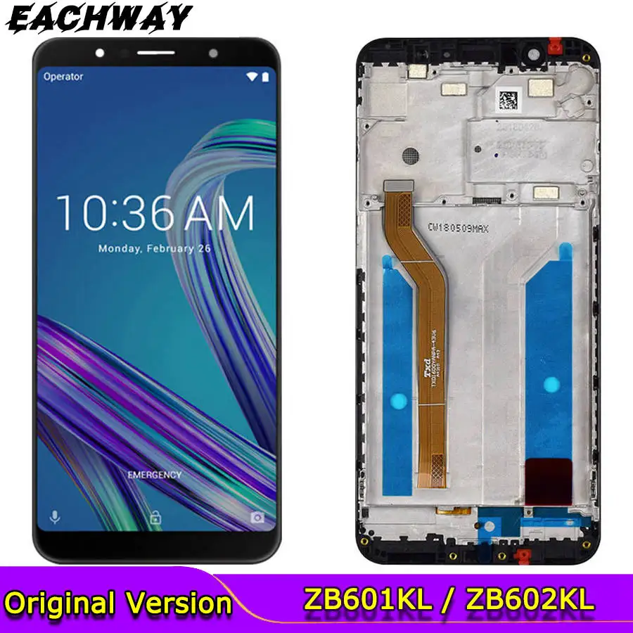 

ЖК-дисплей 5,99 дюйма для Asus ZenFone Max Pro ( M1) ZB601KL, сенсорная панель, экран с дигитайзером в сборе для Asus ZB602KL, ЖК-экран