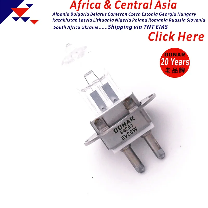 Лампа DONAR DN-38918 64251 hlx 6 в 20 Вт hlx64251 6V20W PG22 ophthamic лампа Zeiss keовощечистка микроскоп