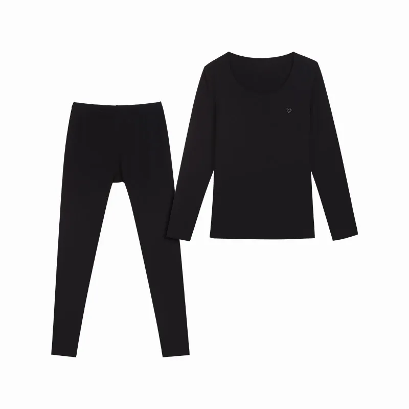 Модальное хлопковое толстое женское термобелье наборы нижнее белье Зимняя