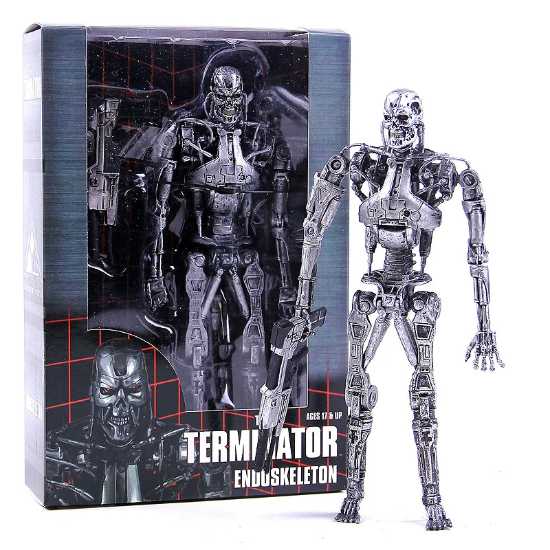NECA The Terminator 2 фигурка T 800 битва по времени Арнольд ПВХ Фигурки игрушки