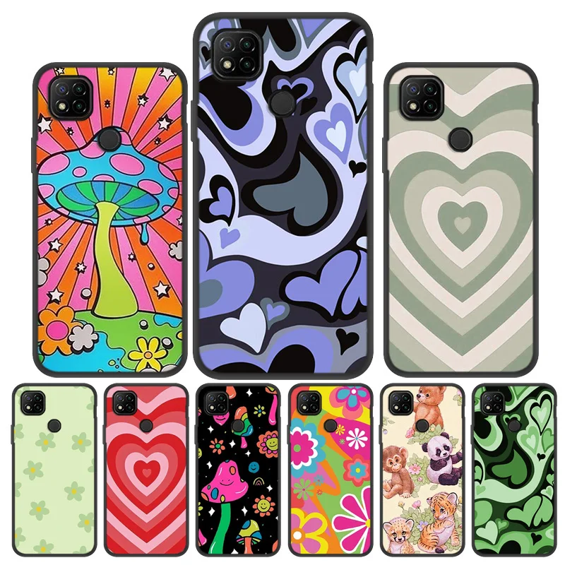 phone case for xiaomi redmi note 10 pro case 9c nfc pro 10s 7 11 11s mi 11t pro 11 lite 12 12x poco x3 m4 pro love heart cover free global shipping