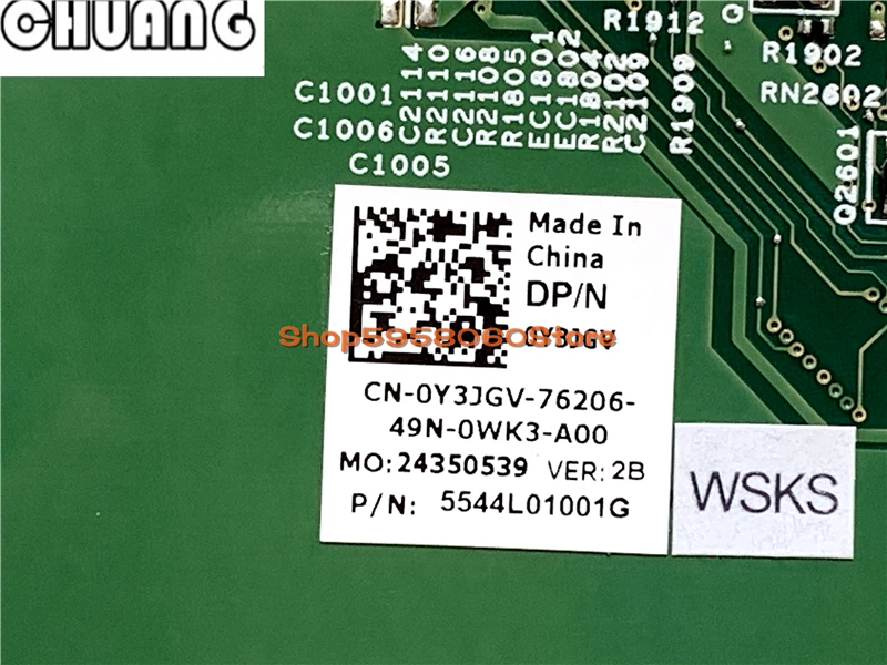 Материнская плата для ноутбука DELL Inspiron 14R 5437 3437 Core I3-4010U материнская CN-0Y3JGV 0Y3JGV 12307-1