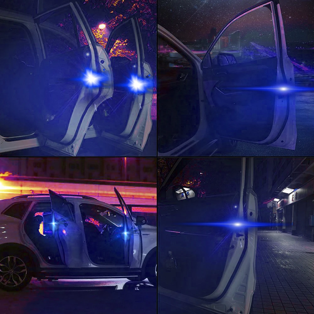 Светодиодный Предупреждение светильник для автомобильной двери предотвращения