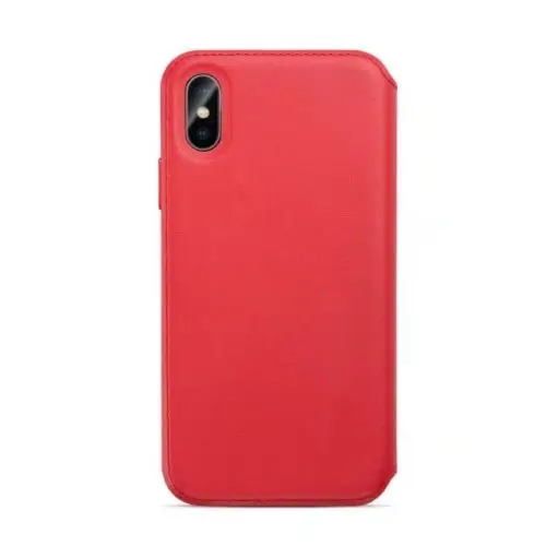 Красный Чехол-Кошелек для IPhone X XS чехол роскошный чехол-книжка умный спящий кожаный флип-чехол для телефона для IPhone XS MAX XR кошелек для карт задняя крышка - Цвет: Красный
