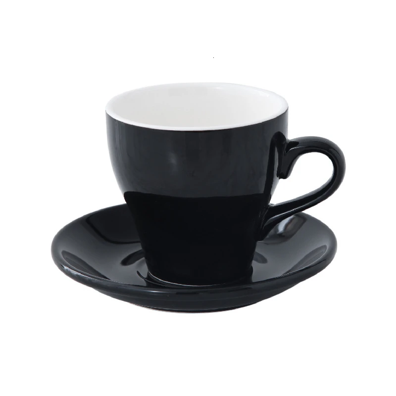 D 350cc цвет Макарон латте искусство кофейная чашка и блюдце наборы Demitasse Tasse кафе Xicara капучино кофейная кружка Koffie Kopjes чашка - Цвет: D