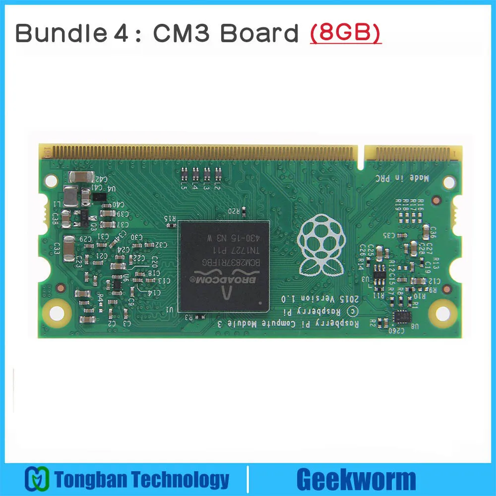 Комплект 4 Raspberry pi Compute Module IO Плата расширения, Raspberry pi Compute Module 3 см3 материнская плата, алюминиевый чехол - Комплект: Комплект 4