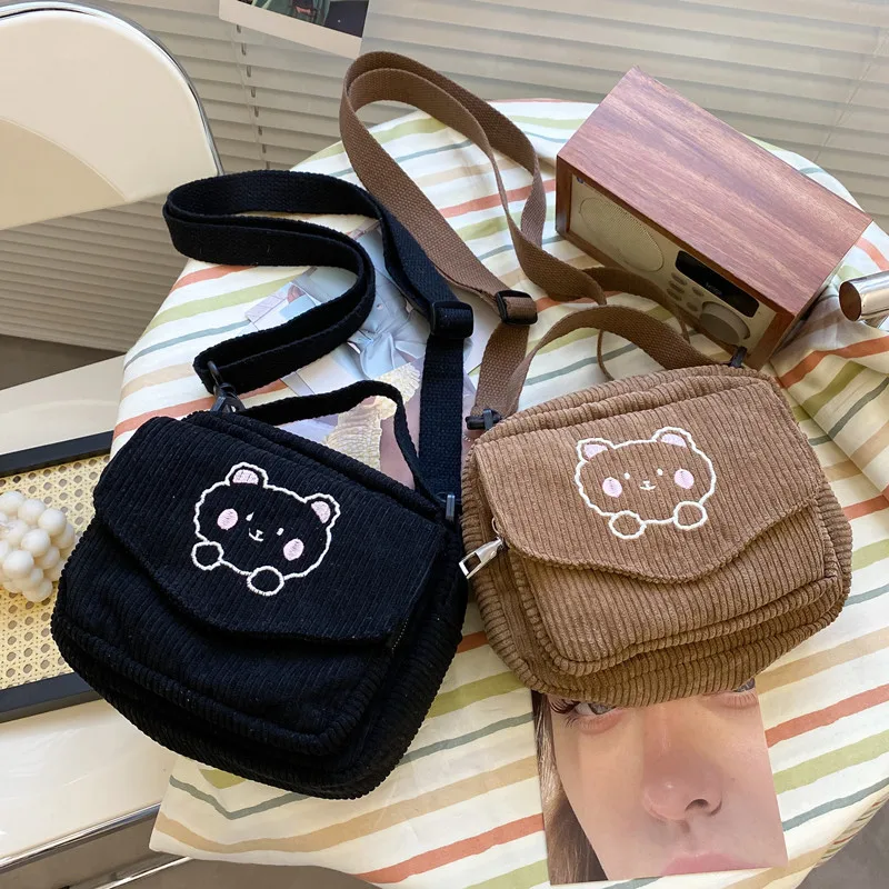 

Cute shoulder bag female fresh and sweet small square crossbody bags student messenger tote handbag