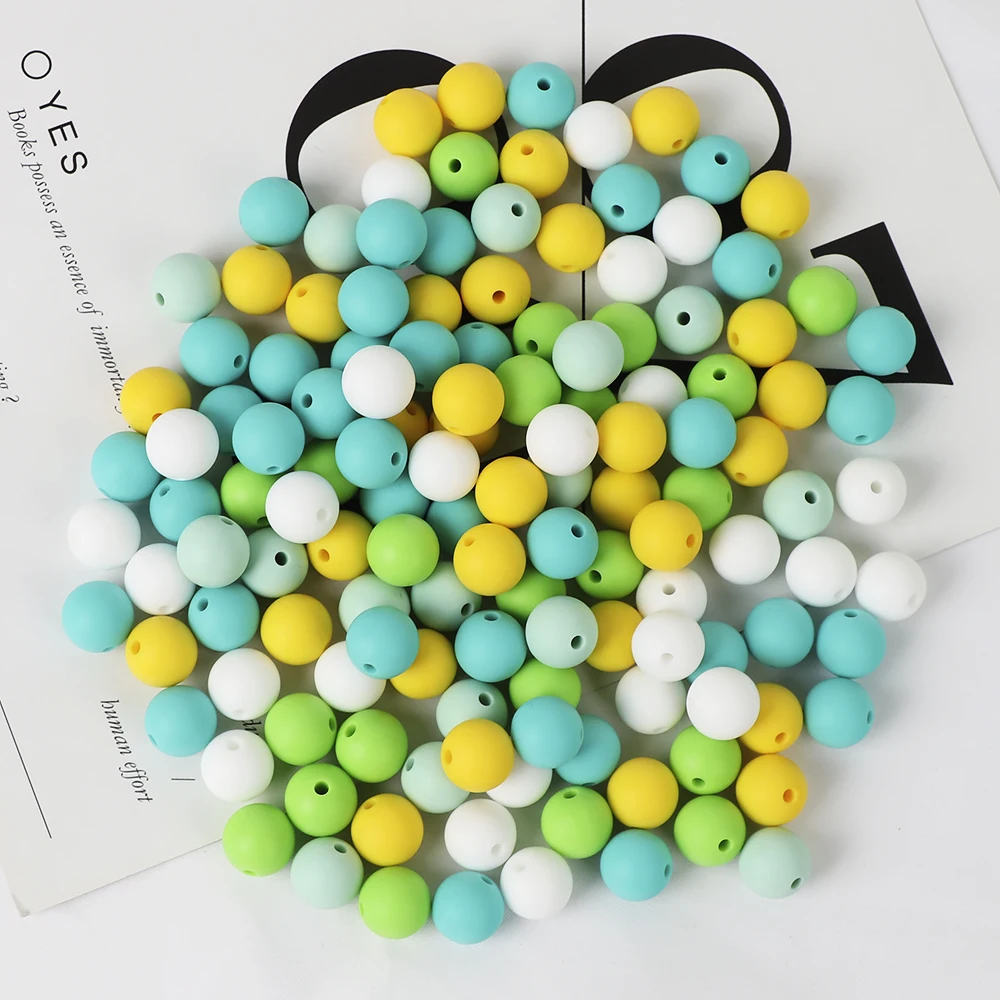 50 шт. силиконовые бусины для прорезывания зубов 12 мм|Детские прорезыватели| |