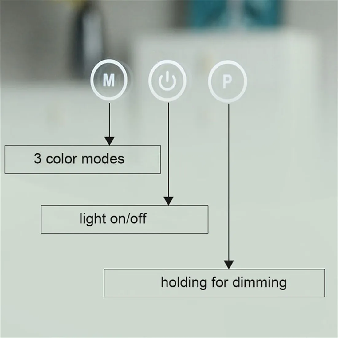Большое зеркало для туалетного столика с подсветкой настольное макияжа