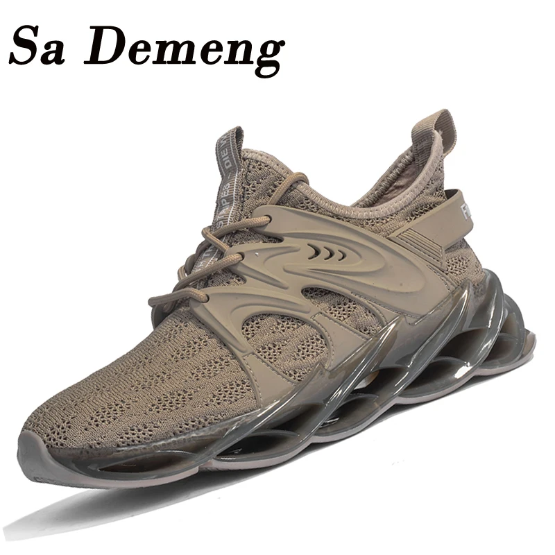 Для мужчин тренд блейд кроссовки сетчатая повседневная обувь Толстая подошва