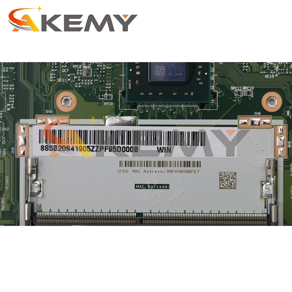 Online Für Lenovo IdeaPad S145-15AST Laptop Motherboard NM-C171 Motherboard CPU A6-9225 UMA PELZ 5B20S4190 5 100% Test Arbeit Mainboard