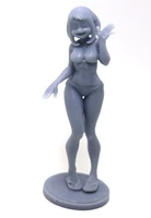 124 75mm 118 100mm resin model kits swimsuit cartoon girl figure sculpture unpainted no color rw 307